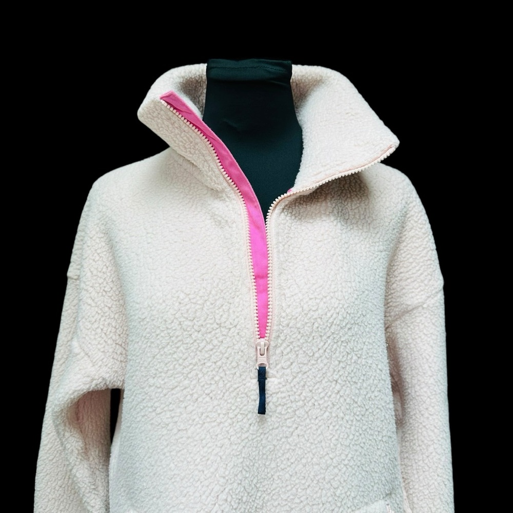 JCREW fleece half zip pullover SIZE medium